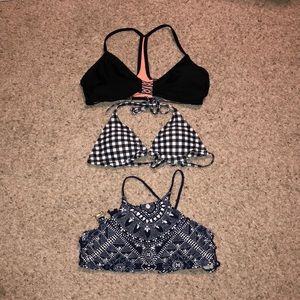 3 medium target bathing suit tops!